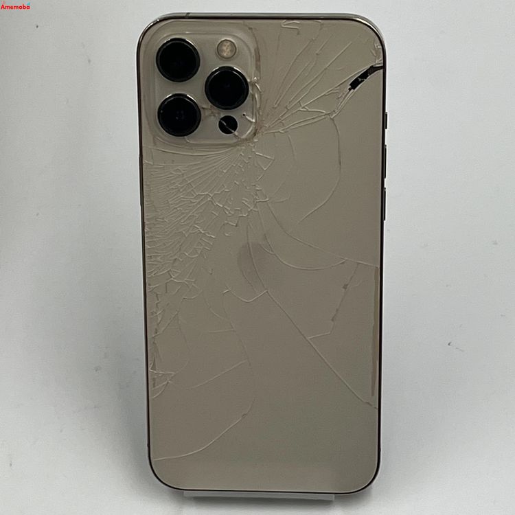 【中古】iPhone12 Pro Max 128GB ゴールド MGCW3J/A SoftBank版SIMフ