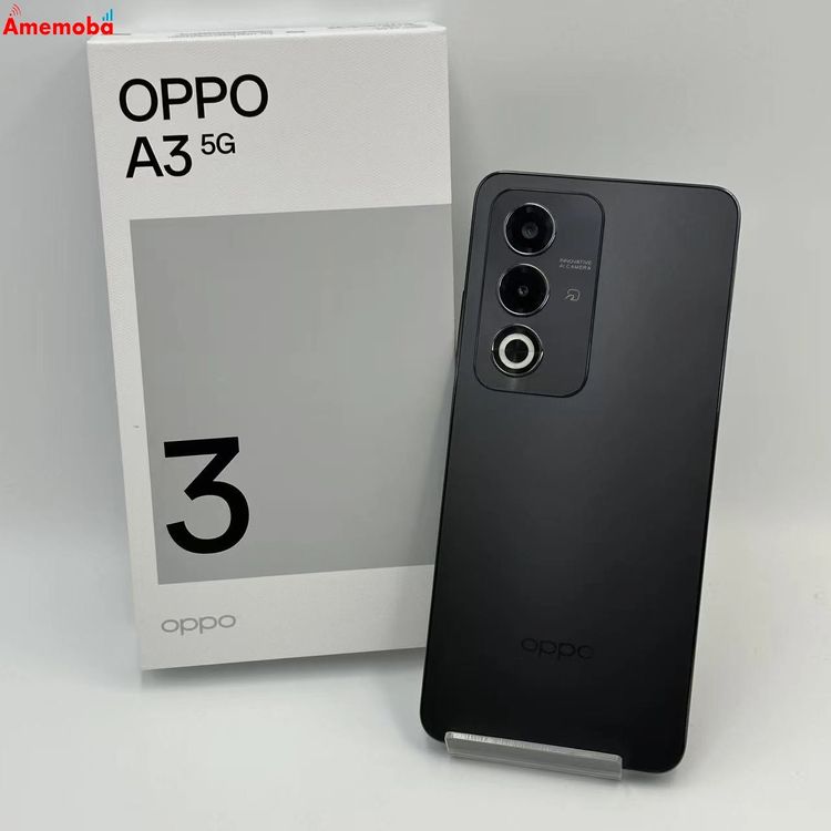 【中古】OPPO A3 5G 4GB/128GB 黒いこと CPH2639 SIM無償性 新品負けず劣らず