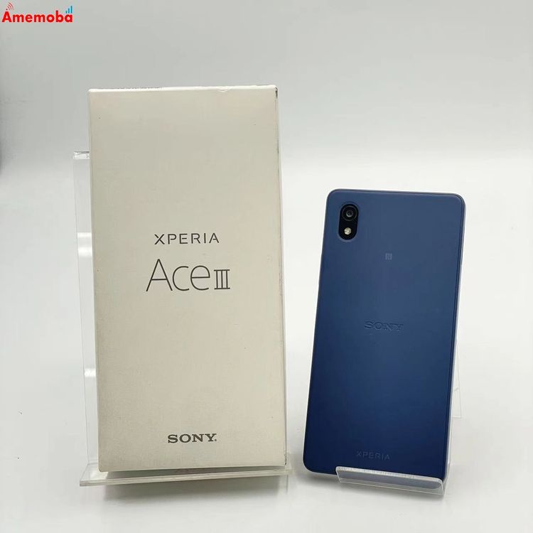 【中古】Xperia Ace III 64GB 青み A203SO Y!mobile版SIM無償性 美品