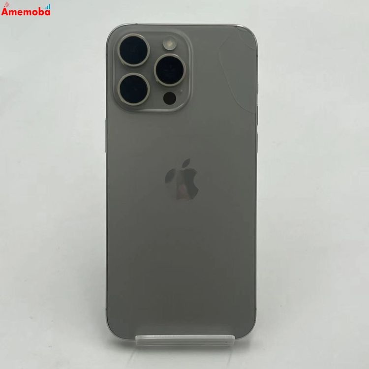 【中古】iPhone15 Pro Max 512GB 自然的チタニウム MU6W3J/A SIM無償性