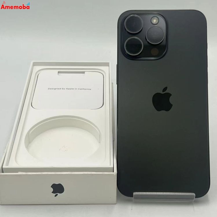 【中古】iPhone15 Pro Max 256GB 黒いことチタニウム MU6P3J/A 金版SIMフリ