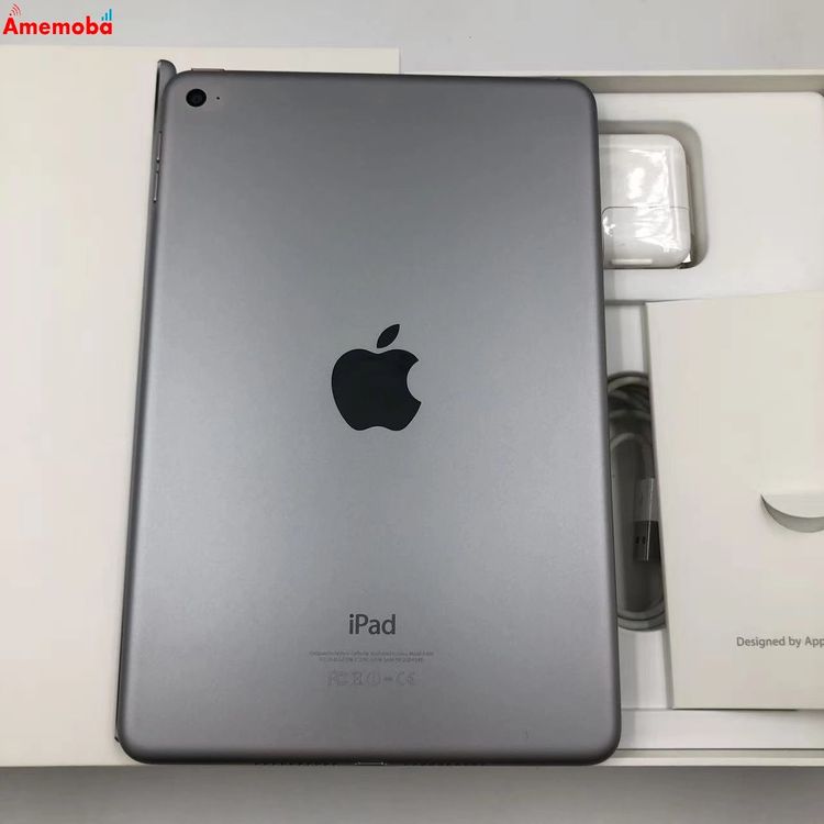 【中古】iPad mini 第4時人 Wi-Fi青写真 64GB 空白文字薄墨色 MK9G2J/A 美品