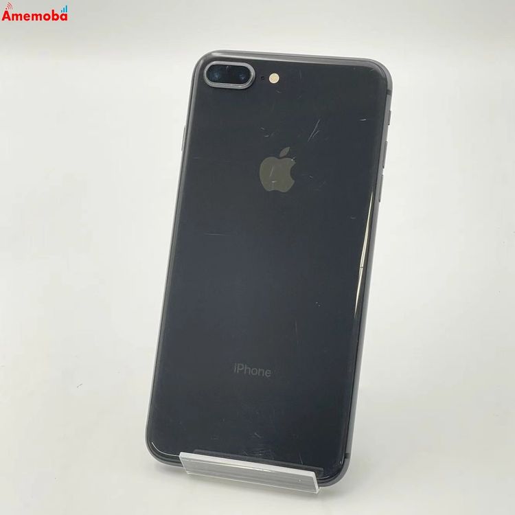 【中古】iPhone8 Plus 256GB あき場所薄墨色 NQ9N2J/A Apple版SIM無償性