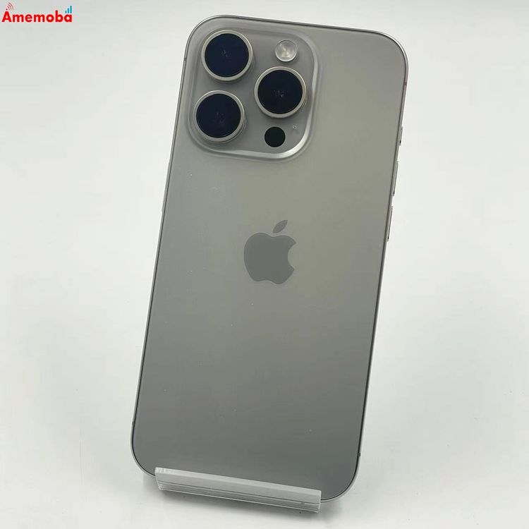 【中古】iPhone15 Pro 256GB 自然的チタニウム MTUF3J/A Apple版SIMフリ
