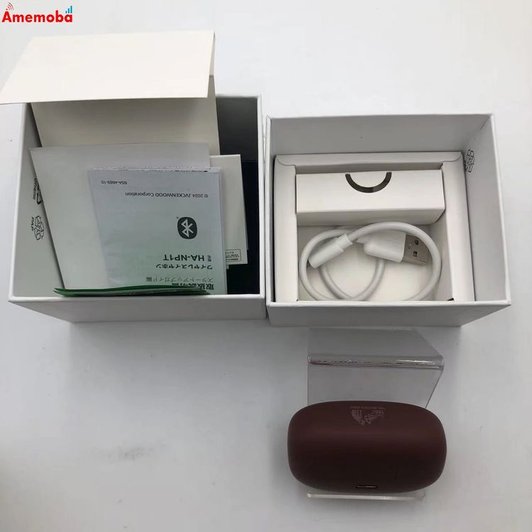 【中古】イヤーカフ型完膚なきまでワイヤレスイヤホン nearphones HA-NP1T マルーン 極美品