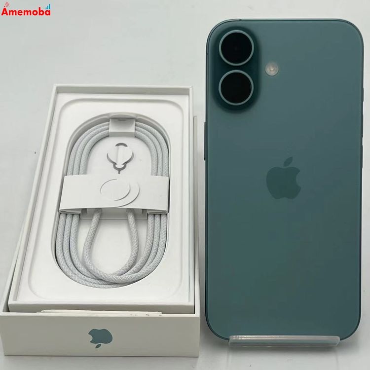 【新品・未当て嵌める】iPhone16 128GB ティール NYDV3J/A SIM無償性 新品未当て嵌める