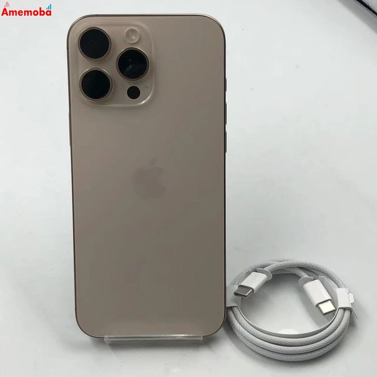 【新品・未当て嵌める】iPhone16 Pro Max 256GB 乾荒原チタニウム 3N530J/A 示威運動機 金版S
