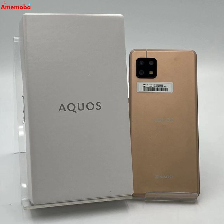 【中古】AQUOS sense6s 4GB/64GB さくら色 SH-RM19S 移動性版SIM無償性