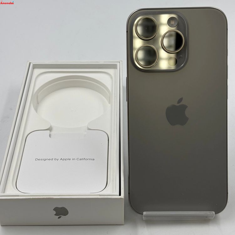 【中古】iPhone15 Pro 256GB 自然的チタニウム MTUF3J/A SIM無償性