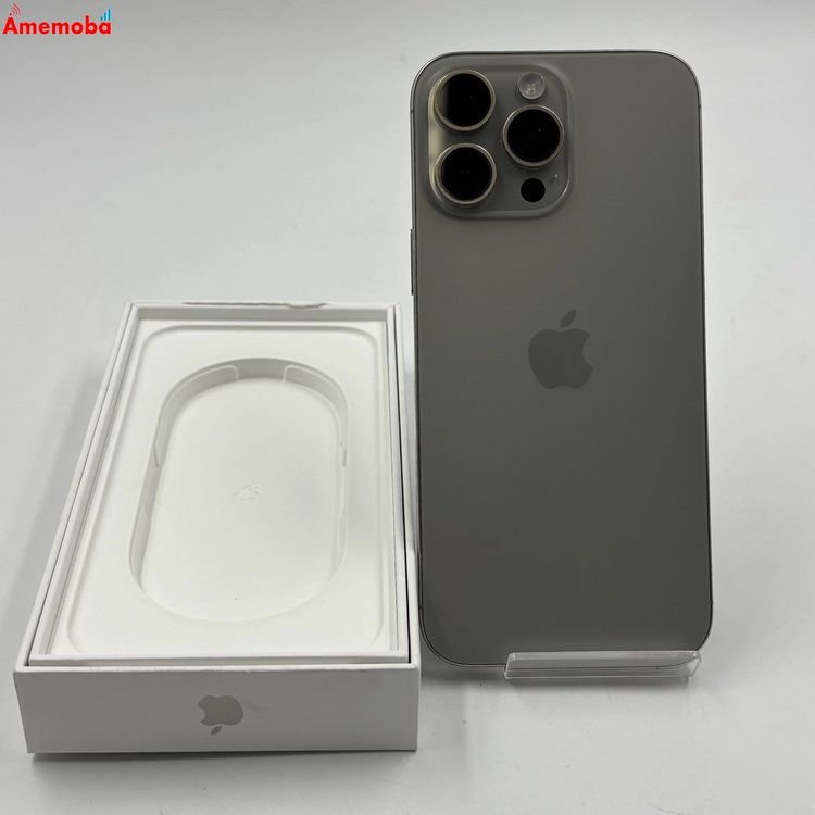 【中古】iPhone16 Pro Max 256GB 自然的チタニウム MYWK3J/A SIM無償性