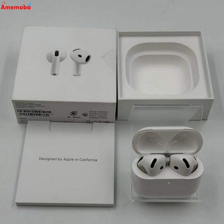 【中古】AirPods 第4時人 - 白いこと MXP63J/A   美品