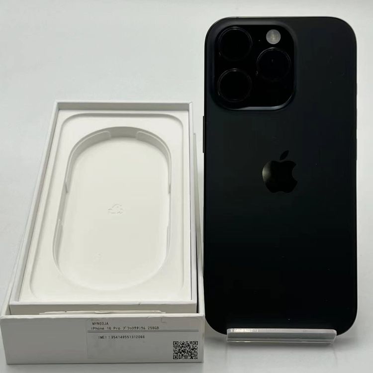【中古】iPhone16 Pro 256GB 黒いことチタニウム MYN03J/A 金版SIM無償性