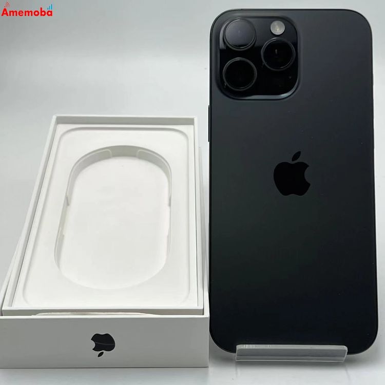 【中古】iPhone16 Pro Max 256GB 黒いことチタニウム MYWG3J/A SIM無償性 美