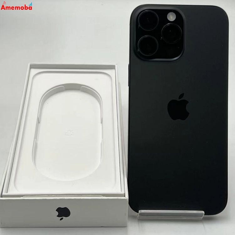 【中古】iPhone16 Pro Max 256GB 黒いことチタニウム MYWG3J/A 金版SIMフリ