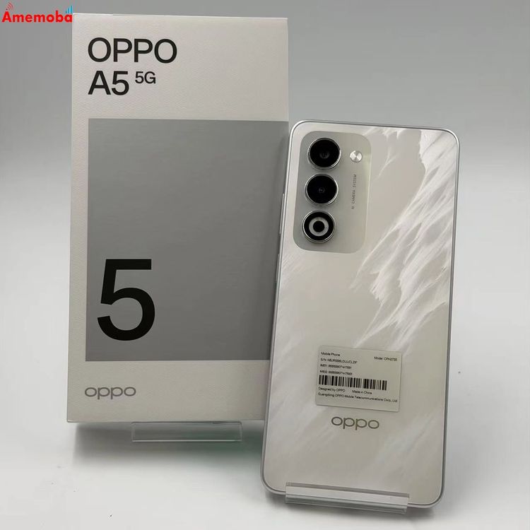 【中古】OPPO A5 5G 128GB 白いこと CPH2735 移動性版SIM無償性  極美品