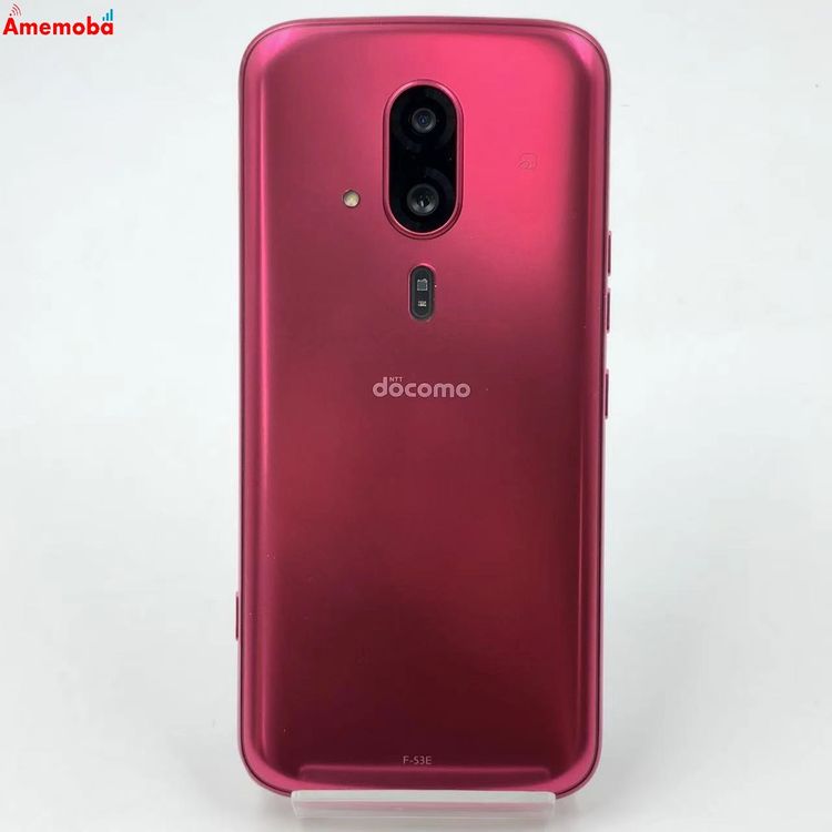 【中古】らくらくかっこ良い電話機 128GB サクラ色 F-53E docomo版SIM無償性 極美品