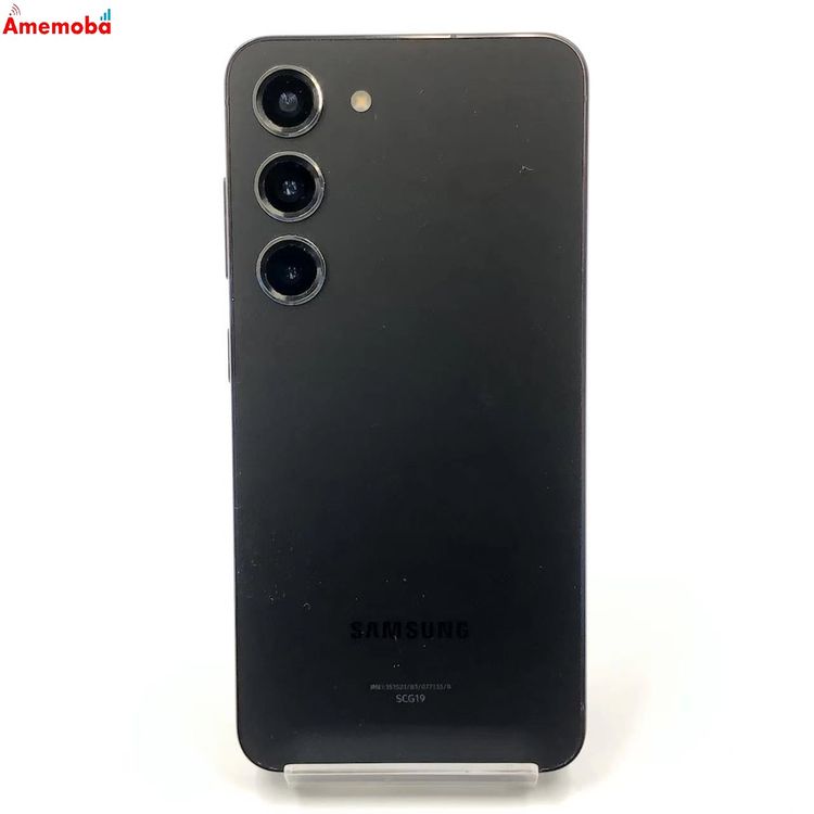 【中古】Galaxy S23 8GB/256GB ファントムブラック SCG19  金版SIM無償性 ジャ