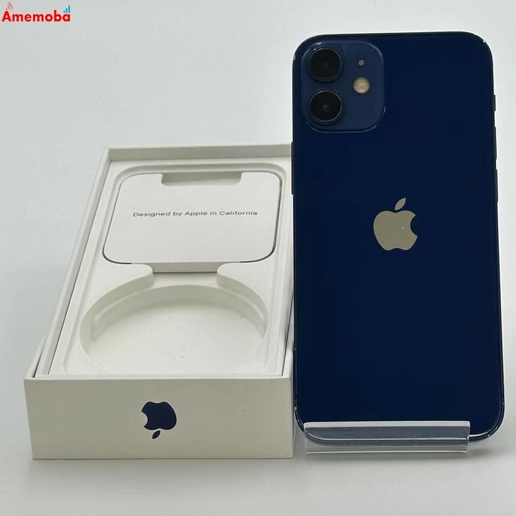 【中古】iPhone12 mini 128GB 青色 MGDP3J/A 金版SIM無償性 訳あり品