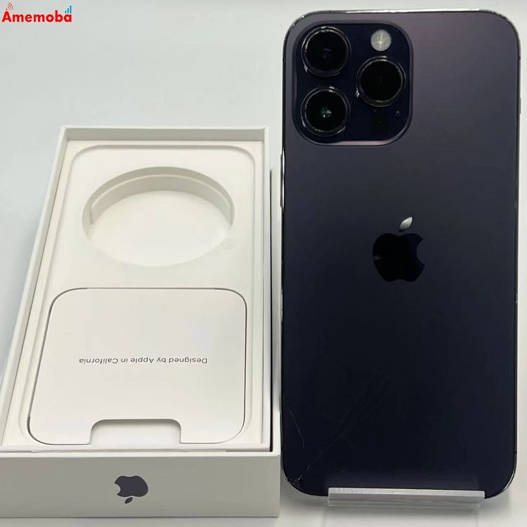 【中古】iPhone14 Pro Max 128GB ディープパープル MQ993J/A 金版SIM無償性 スマートフォン・タブレット-スマートフォン本体