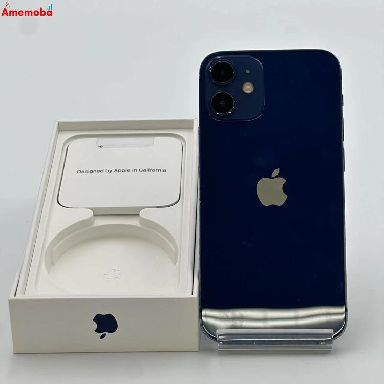 【中古】iPhone12 mini 256GB ブルー MGDV3J/A docomo版SIMフリー 訳あり