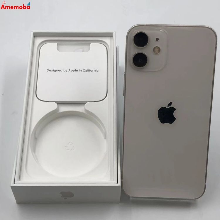 【中古】iPhone12 mini 128GB 白いこと MGDM3J/A Apple版SIM無償性 訳あり