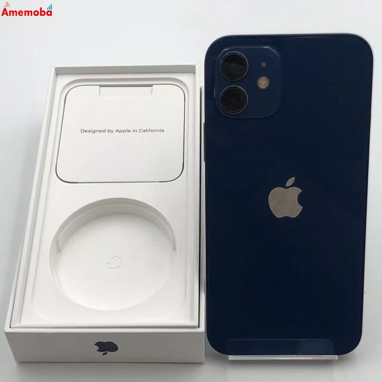 【中古】iPhone12 128GB 青色 MGHX3J/A docomo版SIM無償性 訳あり品 スマートフォン本体-スマートフォン・タブレット