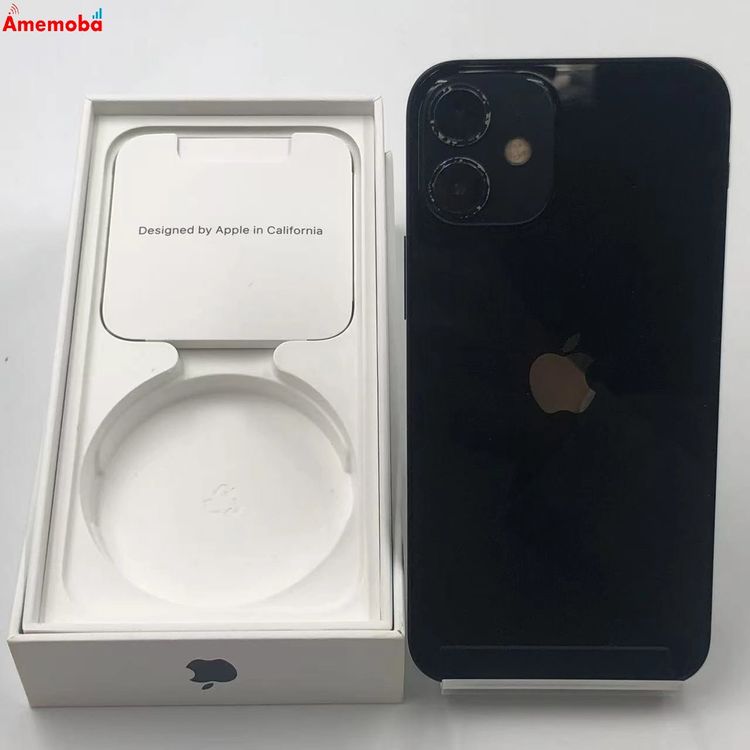 【中古】iPhone12 mini 128GB 黒いこと MGDJ3J/A docomo版SIM無償性 訳あ