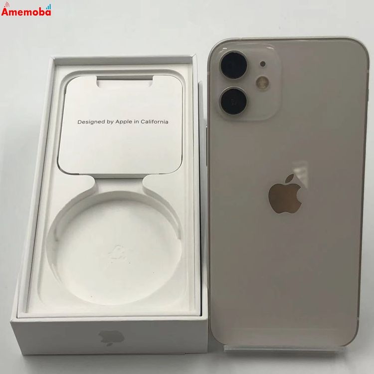 【中古】iPhone12 mini 128GB 白いこと MGDM3J/A 金版SIM無償性 訳あり品