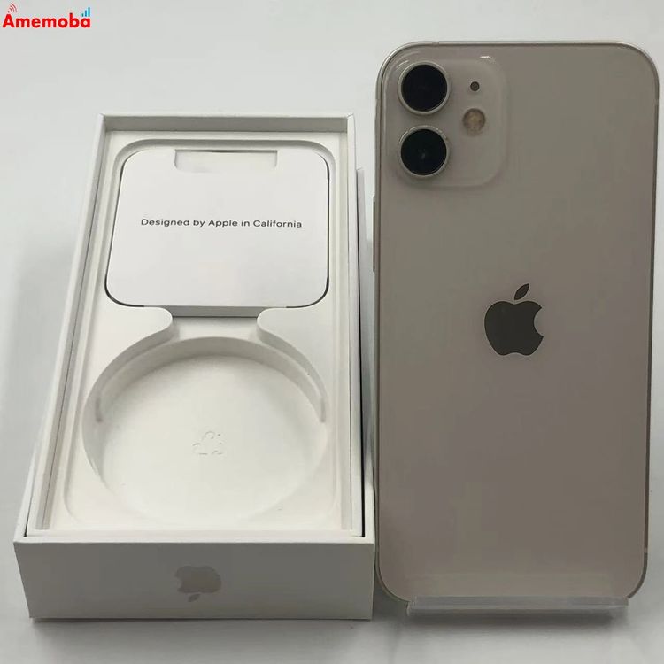 【中古】iPhone12 mini 128GB 白いこと MGDM3J/A docomo版SIM無償性 訳あ