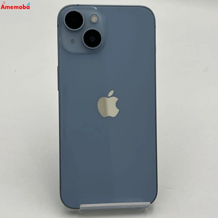 【中古】iPhone14 128GB ブルー MPVJ3J/A AU版SIMフリー 美品
