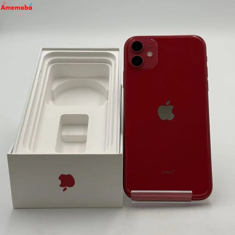 【中古】iPhone11 64GB Product Red MWLV2J/A docomo版SIMフリー ジ