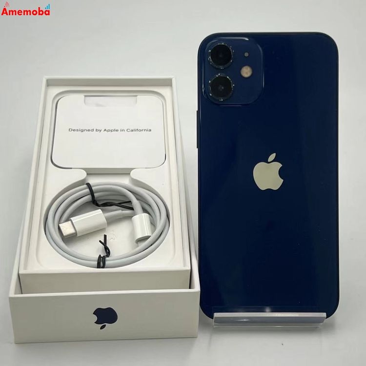【中古】iPhone12 mini 128GB ブルー MGDP3J/A AU版SIMフリー