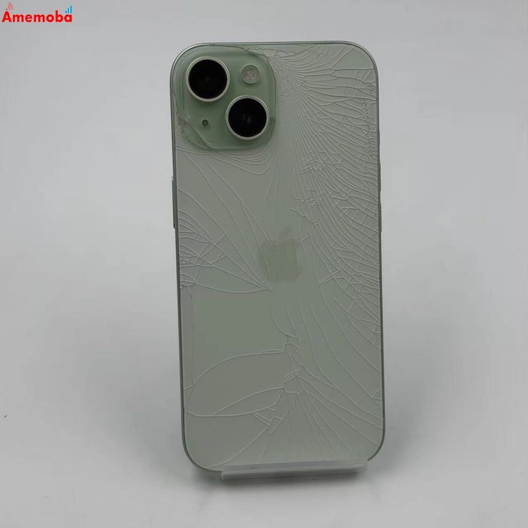 【中古】iPhone15 256GB グリーン MTMT3J/A AU版SIMフリー ジャンク品