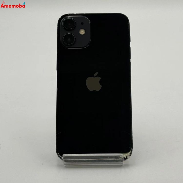 【中古】iPhone12 mini 64GB 黒いこと MGA03J/A SoftBank版SIM無償性 ジ