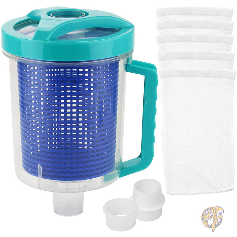 BeadChica ビードチカ Pool Leaf Catcher Canister スウィミングプール用岩礁捕手 インラインキャニスター メッシュ手かご スウィミングプール掃き出す スウィミングプール 洗い濯ぎ 御役目用 身寄り用 水泳ぎスウィミングプール