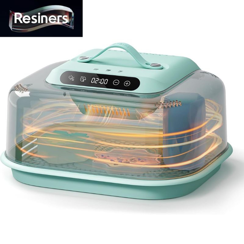 【最大777円クーポン配信】Resiners レジナーズ G3 レジン硬化機 UVライト付き エポキシ UVレジン対応 約2時間/約1分高速硬化 大容量 シリコンマット付 Resiners Resin Curing Machine 2H/1Min Fast Curing アメリカ輸入