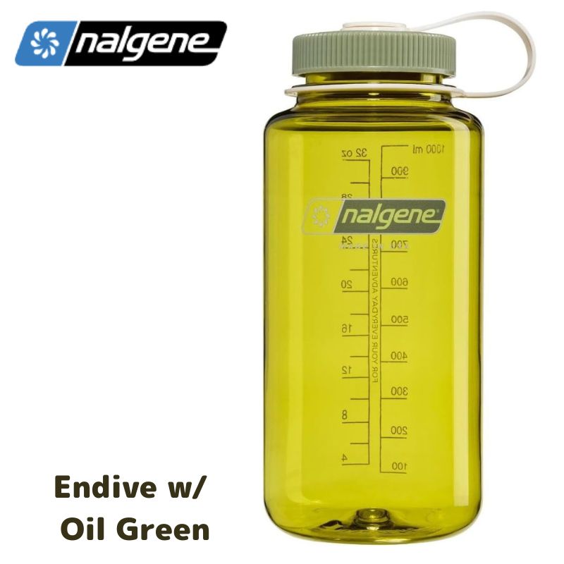 Nalgene ナルゲン 広口 お水瓶 約946ml 32薬局衡オンス BPA無償性 軽さ 思わしい 手抜かり押しとどめる トライタン製 目盛り付き添い人 アウトドア 山登り 難民キャンプ 体育館 瓶 Nalgene Wide Mouth Water Bottle ★Endive w/ Oil Green★ ナルゲン ナルゲンボトル 油絵の具緑であること