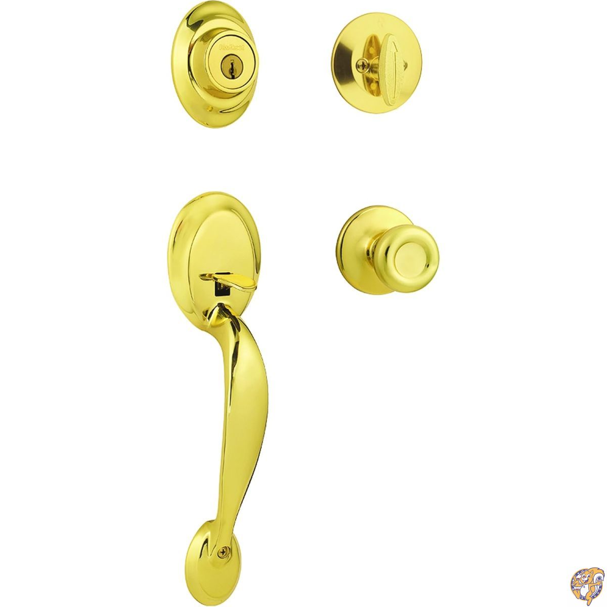 Venetian Bronze Dakota Handleset With Dorian Lever - Deadbolt Keyed One Side - Featuring SmartKey 3 thumbnail image