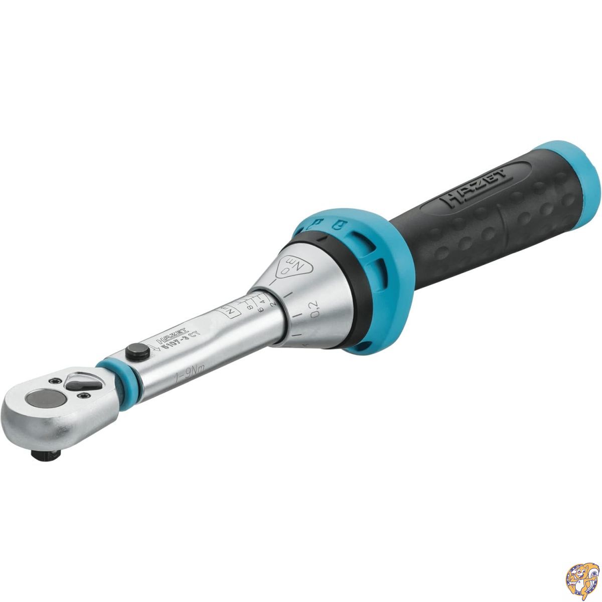 HAZET(ハゼット) プレ仕掛ける型トルクスパナ |最終生産物:角6.3粍(1/4in) 粗利益4%、20歯(動く角18°) |乗用車・銀輪用として使い分かりやすいリバーシブルラチェット|234 粍 【日本置き目インポート品】 5107-3CT