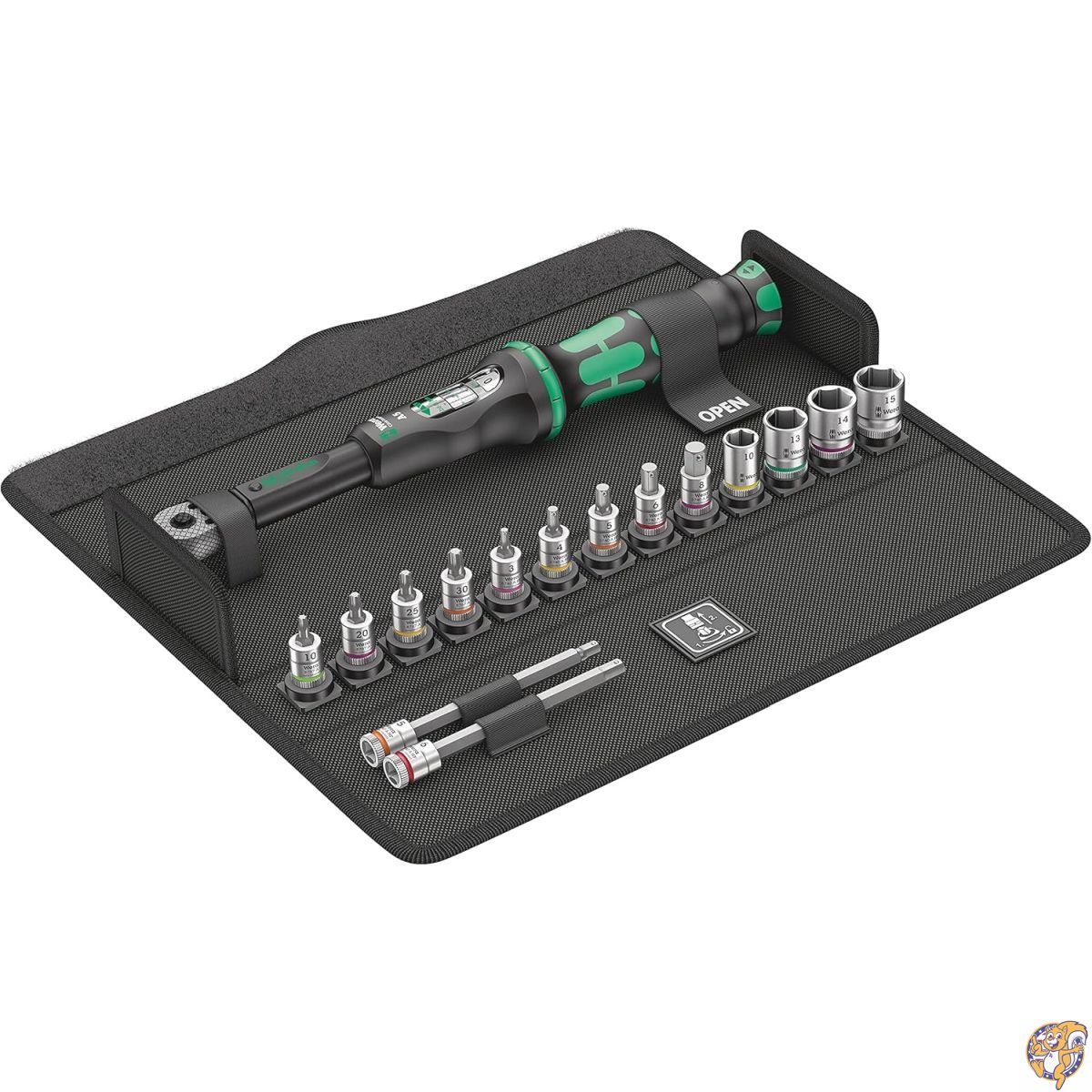 Wera(ヴェラ) 05004180001 | 手道具仕掛ける 銀輪 トルク 1 2.5-25 Nm 16点仕掛ける 【日本置き目インポート品】