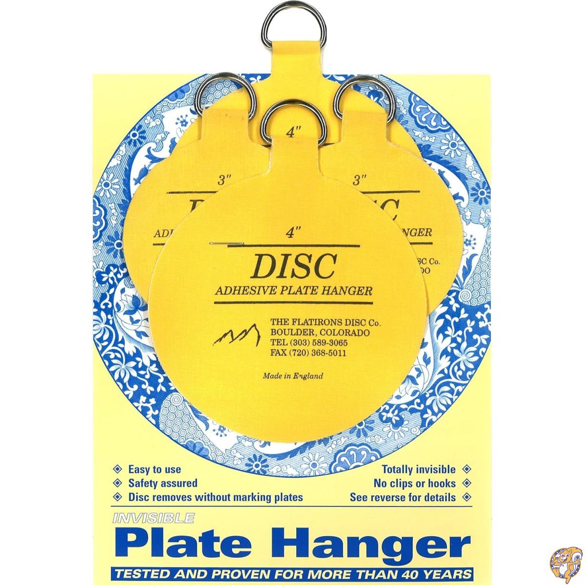 Flatirons Disc 粘着式プレート ハンガーセット 2～3インチおよび2～4インチ