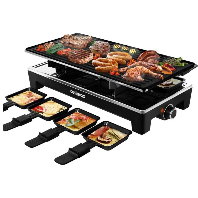 【最大777円クーポン配信】ラクレットグリル グリル & チーズラクレットパン & リバーシブルノンスティックプレート 調理器具 CMRG-300 CUSIMAX