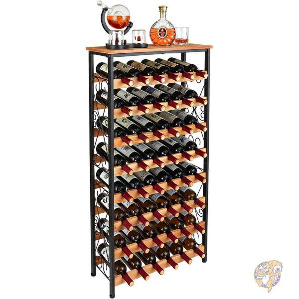 楽天市場】【最大1000円クーポン!4日&5日】フロアワインラック 48