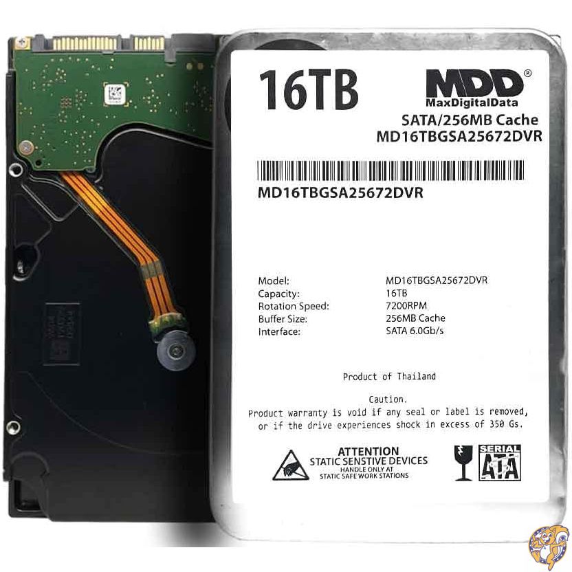 MDD 16肺結核 7200RPM 256MB 現ナマ SATA 6.0Gb/s 3.5in 内蔵捉え所の無い運転 監督すること記憶装置用 (MD16TGSA25672DVR)（リニュー）