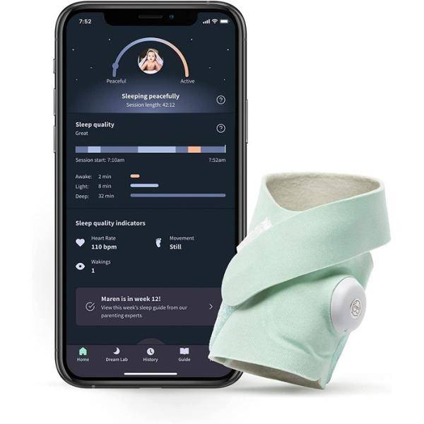 【クーポン配信中】Owlet ドリーム ソックス ベビーモニター ミント 送料無料