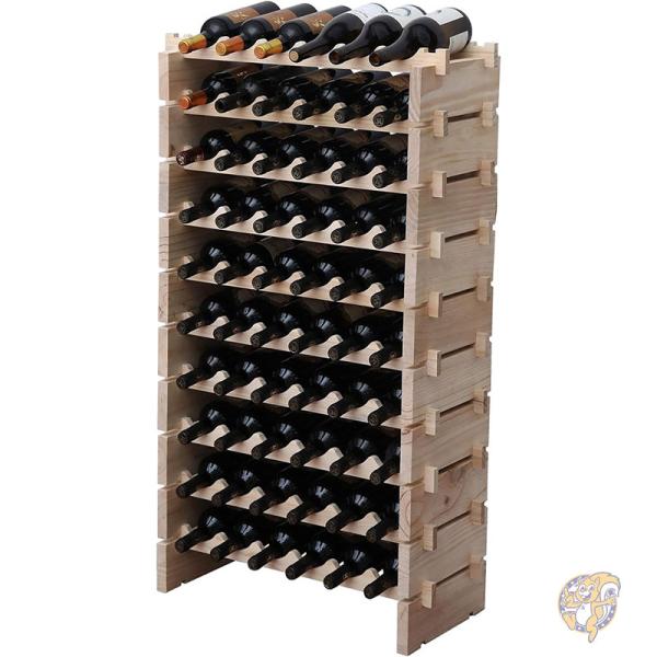 木製ワインラック 24本収納✕2セット 木製ワインラック 24本収納✕2セット