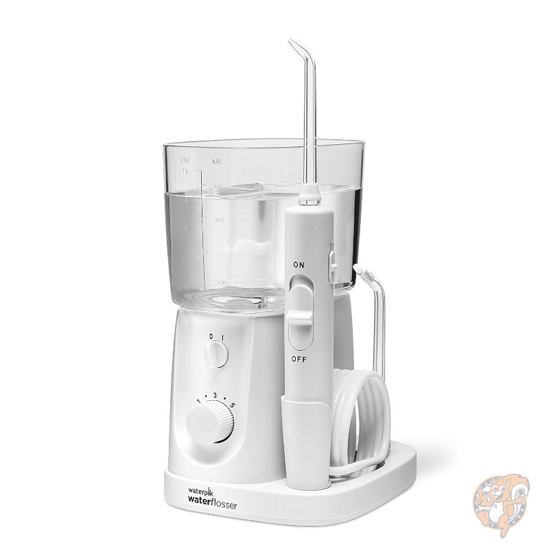 Waterpik ウォーターピック ウォーターフロッサー　Waterpik Water Flosser 　口腔洗浄器 ナノプラス WP-320 ホワイト 歯垢除去 水圧 歯茎 ブレース 歯科治療 歯科矯正　虫歯　 リテーナー 矯正装置 ウォーターフロス コンパクトサイズ【アメリカ並行輸入】 送料無料