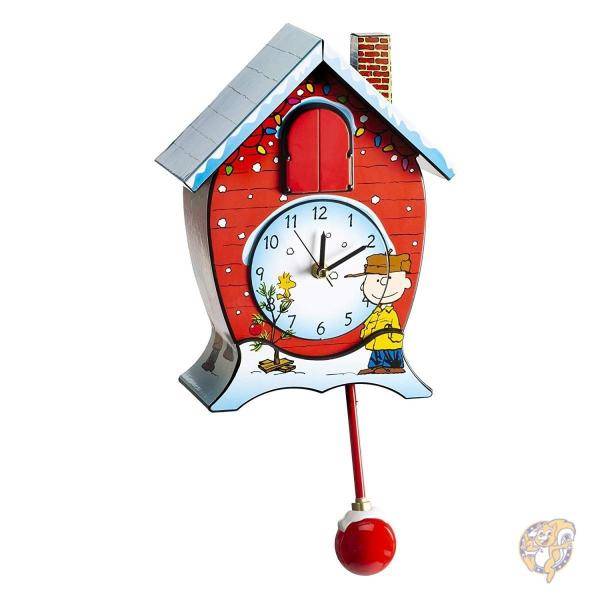 Mark Feldstein スヌーピー カッコウ 時計 クリスマス ピーナッツ 壁掛け時計 CKPNX SNOOPY 並行輸入アメリカ輸入家具 アメリカ輸入雑貨 送料無料