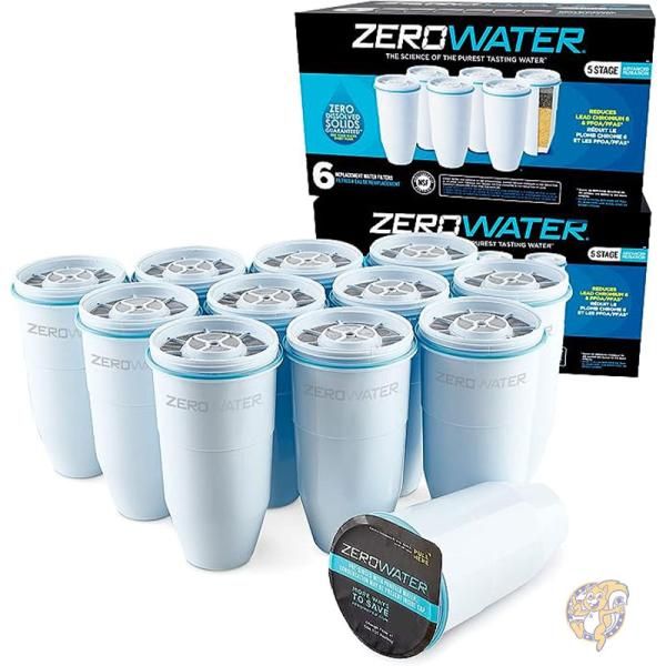 【最大限度2000円クーポン券10日～】取り替えっころ波器 お水 水さし用 5座標軸ろ波器 12個仕掛ける 白いこと ZR-012 ZeroWater 絶無お水
