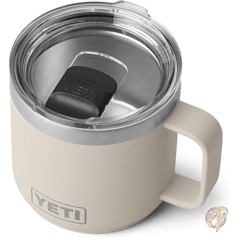 【5日限定!500円クーポン配信中】YETI イエティ ランブラー 396g スタッキングマグ 真空断熱 ステンレススチール マグスライダー蓋付きCape Taupe/ケープトープ ウォーターボトル画像